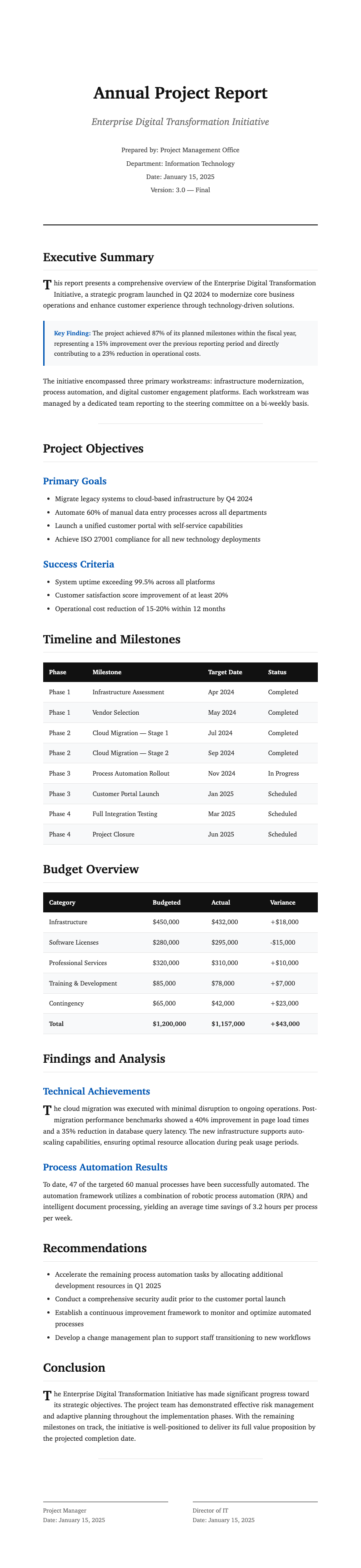 Classic professional project report
